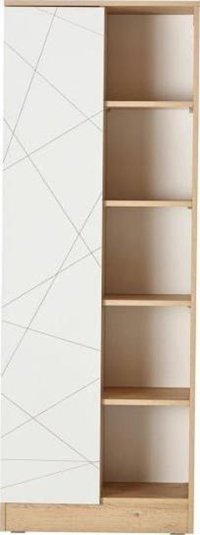 Bellona Costa 5 Bölmeli 5 Raflı Ahşap 178x65x37 cm Beyaz Kitaplık