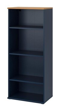 IKEA Dekoratif 4 Bölmeli 4 Raflı Suntalam 60x140 cm Siyah Kitaplık