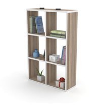 Kenzlife Güher 6 Bölmeli 6 Raflı Suntalam 90x60x20 cm Tori Kitaplık