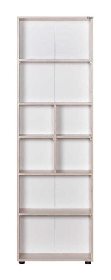 Adore Mobilya Genç Odası 8 Bölmeli 8 Raflı Ahşap 55x187x23 cm Beyaz Kitaplık