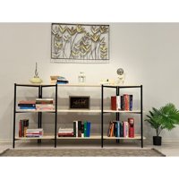 Wandoo Dekoratif 6 Bölmeli 6 Raflı Metal Kahverengi Kitaplık
