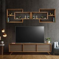 Musvenus Mobilya Karo 6 Bölmeli 6 Raflı Ahşap 40x32 cm Ahşap Kitaplık