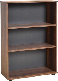 Adore Mobilya Rio 3 Bölmeli 3 Raflı Ahşap 72x109x34 cm Ceviz Kitaplık