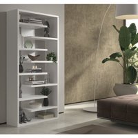 Aden Home Dekoratif 9 Bölmeli 9 Raflı Ahşap 180x90x28 cm Beyaz Kitaplık