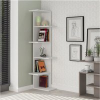 Aden Home Dekoratif 5 Bölmeli 5 Raflı Mdf 140x37x24 cm Beyaz Kitaplık