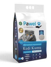 Pawel Topaklanan İnce Taneli Bentonit Kedi Kumu 10 lt