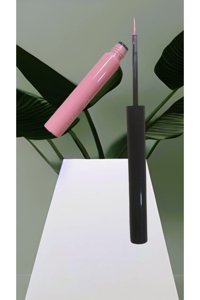 Monicatime İnce Uçlu Suya Dayanıklı Mat Pastel Pembe Kalıcı İnce Uçlu Fırça Kalem Eyeliner