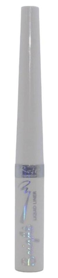 Rosee Bright Liquid Lier 01 Suya Dayanıklı Mat Beyaz Kalıcı İnce Uçlu Fırça Likit Eyeliner