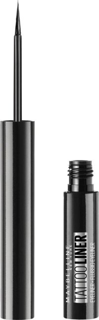 Maybelline New York Tattoo Liner 710 Suya Dayanıklı Mat Siyah Kalıcı İnce Uçlu Fırça Likit Eyeliner