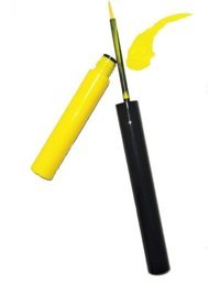 Monicatime İnce Uçlu Suya Dayanıklı Mat Neon Sarı Kalıcı İnce Uçlu Fırça Kalem Eyeliner
