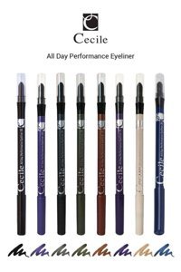 Cecile All Day Performance Suya Dayanıklı Mat Pastel Çok Renkli Kalıcı İnce-Kalın Uçlu Kalem Eyeliner