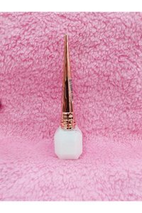 Hb Tasarım Suya Dayanıklı Simli Beyaz Kalıcı İnce Uçlu Fırça Likit Eyeliner