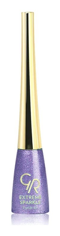 Golden Rose Extreme Sparkle No: 07 Suya Dayanıklı Parlak Mor Kalıcı İnce Uçlu Fırça Likit Eyeliner