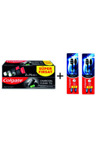 Colgate Charcoal Naneli Florürlü Diş Macunu 2x75 ml
