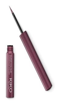 Kiko Milano Super Colour Waterproof Suya Dayanıklı Mat Pastel Kahverengi Kalıcı İnce Uçlu Fırça Likit Eyeliner