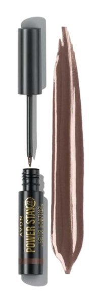 Avon Power Stay Suya Dayanıklı Mat Koyu Kahverengi Kalıcı İnce Uçlu Fırça Likit Eyeliner