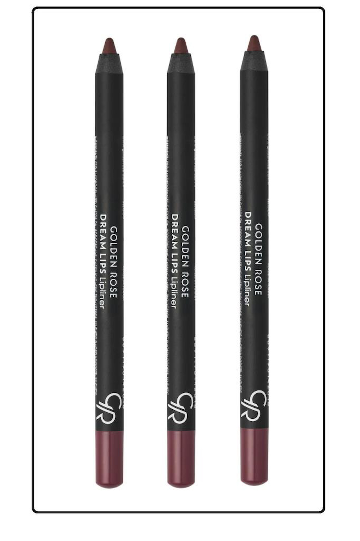 Golden Rose Dream Lips No:510 İnce Mat Dudak Kalemi Bordo 3 Adet