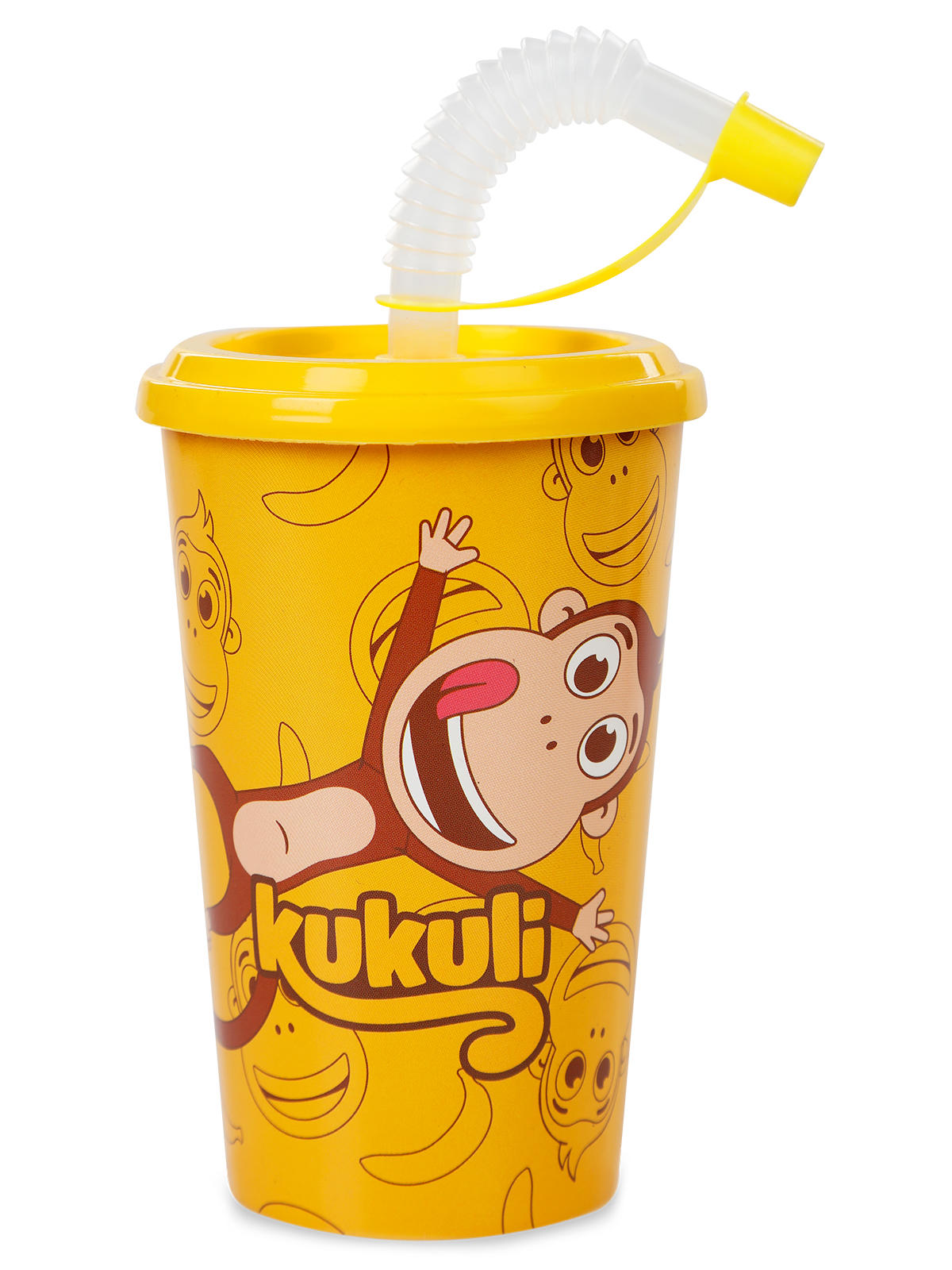 Kukuli Pipetli Akıtmaz Kulpsuz 5 Yaş 400 ml Alıştırma Bardağı Sarı