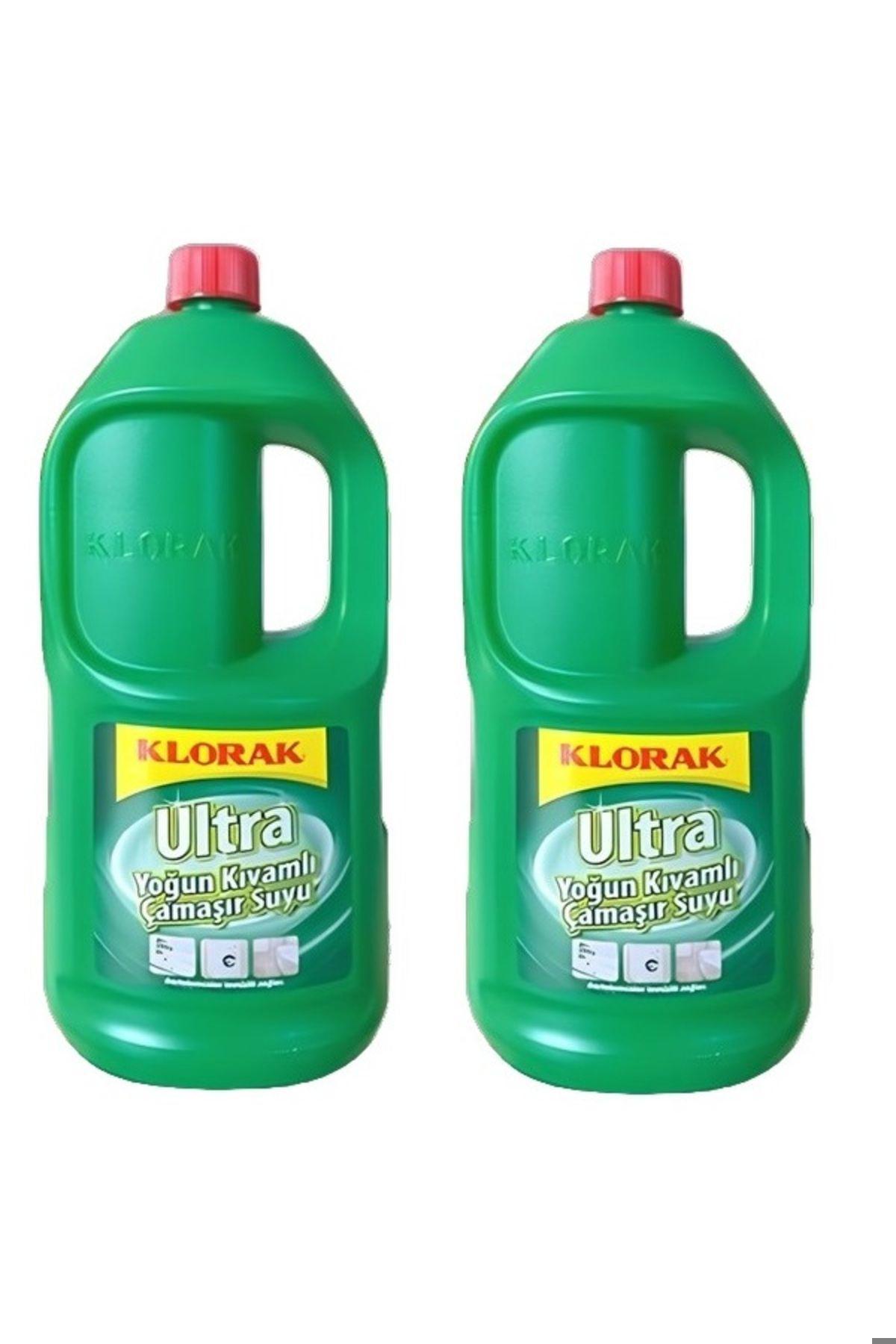 Klorak Ultra Banyo-Mutfak İçin Konsantre Sıvı Çamaşır Suyu 2x1.85 lt