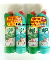 Doa Ultra Yoğun Beyaz Sabun ve Çam Banyo-Mutfak İçin Jel Çamaşır Suyu 4x750 ml