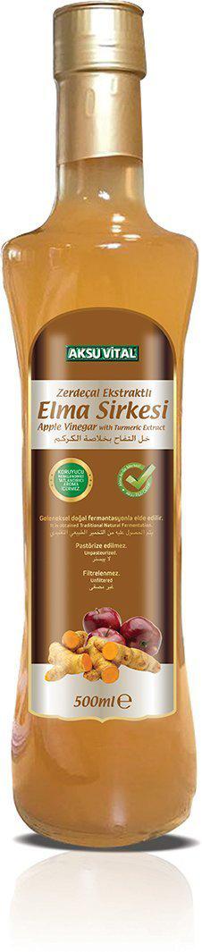 AksuVital Zerdeçallı Elma Sirkesi 500 ml