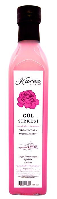 Karma Life Doğal Fermantasyon Gül Sirkesi 500 ml