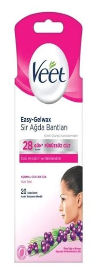 Weet Normal Ciltler 20 Adet Kadın Yüz Sir Ağda Bandı