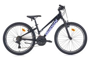 Bianchi Jm00243 24 Jant 21 Vites 9-12 Yaş Siyah-Mor Çocuk Bisikleti