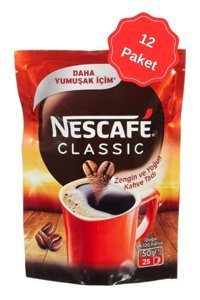 Nescafe Classic Sade 50 gr 12'li Hazır Kahve