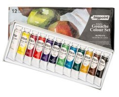 Bigpoint Tüp Çok Renkli 12x144 ml Guaj Boya Seti