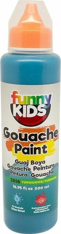 Funny Kids 2616 Turkuaz 500 ml Guaj Boya