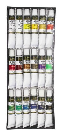 Maries 7318B Tüp Çok Renkli 18x12 ml Guaj Boya Seti