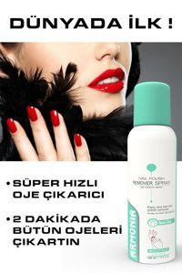 ARMONİA Hızlı Oje Çıkarıcı Sprey Aseton (KOYU RENK OJELER DAHİL BULAŞTIRMADAN TEMİZLEME) 100 ml