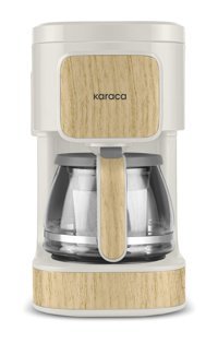 Karaca Just Coffee Aroma 2 In 1 Paslanmaz Çelik Karaf 750 ml 5 Fincan 650 W Ahşap Rengi Filtre Kahve Makinesi