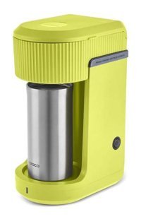 Karaca Mono Personal Paslanmaz Çelik Termoslu 400 ml 2 Fincan Mini 750 W Lime Yeşili Filtre Kahve Makinesi