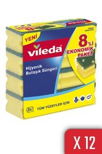Vileda Klasik Oluklu 12x8'li Bulaşık Süngeri