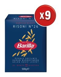 Barilla Risoni No:26 Arpa Şehriye 9x500 gr