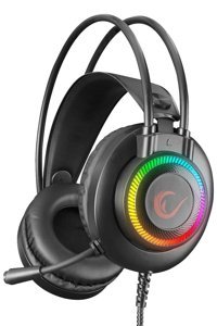 Rampage RM-K27 X-Jammer 3.5 mm Gürültü Önleyici Mikrofonlu Kablolu Kulak Üstü Kulaklık Siyah