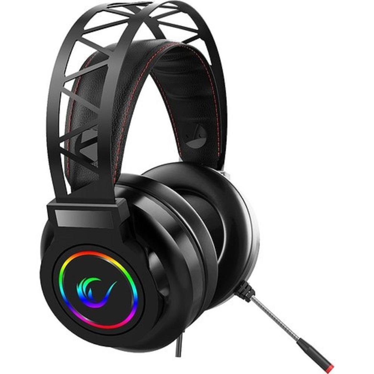 Rampage Miracle-X5 7.1 USB Mikrofonlu Kablolu Kulak Üstü Kulaklık Siyah