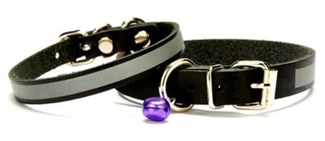 Doggie Zilli Siyah Ayarlanabilir Gezdirme Boyun Kedi Tasması