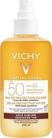 Vichy Capital Soleil 50 Faktör Enhanced Tan Tüm Vücut İçin Bronzlaştırıcı Sprey 200 ml