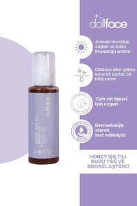 Dollface Honey Dry Oil Tüm Vücut İçin Bronzlaştırıcı 100 ml