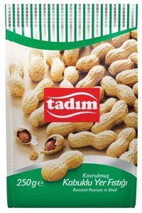Tadım Kabuklu Tuzsuz Kavrulmuş Yer Fıstığı 12x250 gr