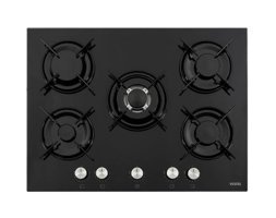 Vestel AO-71159 S DG-W Doğalgazlı Cam 5 Gözlü Wok Gözü Siyah Ankastre Ocak