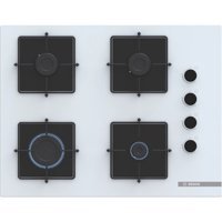 Bosch POP7C2P30O Doğalgazlı Cam 4 Gözlü Beyaz Ankastre Ocak