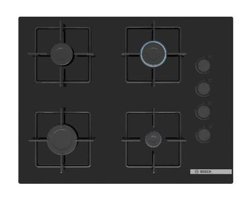 Bosch Pop7C6P30O Doğalgazlı Cam 4 Gözlü Siyah Ankastre Ocak