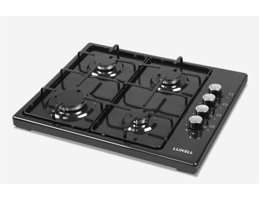 Luxell Lx - 420 F Doğalgazlı Emaye 4 Gözlü Siyah Set Üstü Ocak