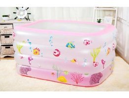 Mashotrend 100 x 140 cm Dikdörtgen Şişme Havuz Pembe