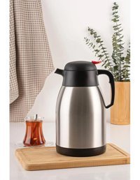 Penguen 1250P Çelik 2.5 lt Çaydanlık Termos Gümüş