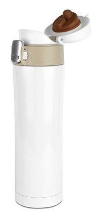 Aliyosso 887 Paslanmaz Çelik 450 ml Outdoor Matara Termos Beyaz